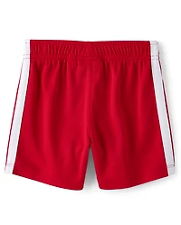 Baby And Toddler Boys Quick Dry Striped Lined Mesh Active Shorts