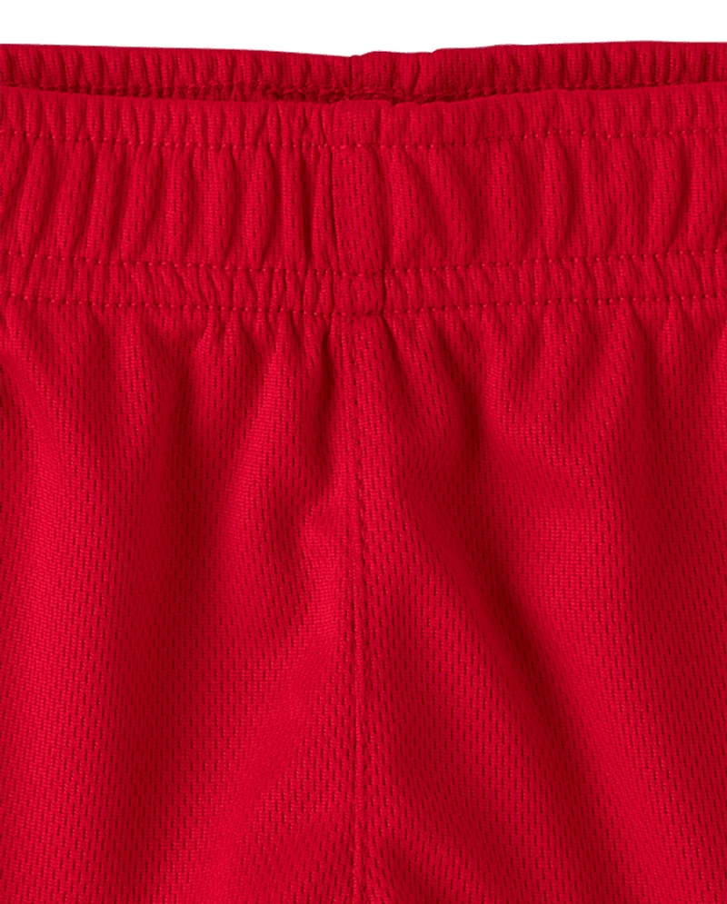 Baby And Toddler Boys Quick Dry Striped Lined Mesh Active Shorts