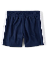 Baby And Toddler Boys Quick Dry Striped Lined Mesh Active Shorts