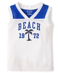 Baby And Toddler Boys Quick Dry Graphic Mesh Tank Top