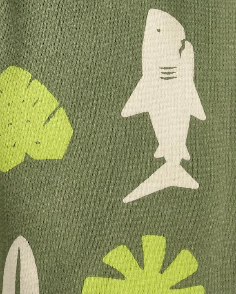 Pyjama en coton ajusté style surf pour garçon