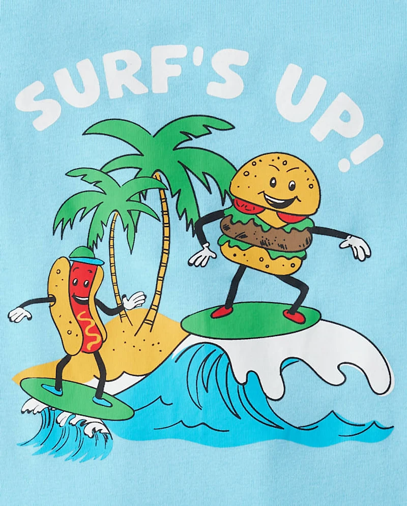 Boys Surf's Up Food Snug Fit Cotton Pajamas
