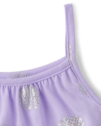 Girls Foil Seashell Pajamas