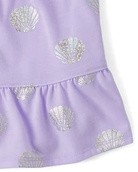 Pyjama coquillage métallisé pour filles