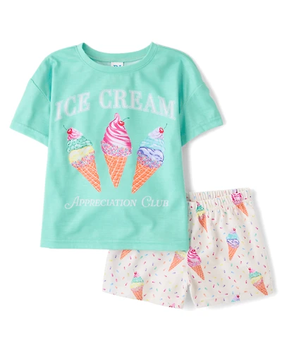 Girls Ice Cream Club Pajamas