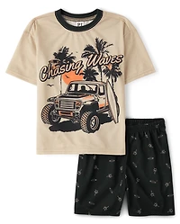 Boys Surfboard Vehicle Pajamas