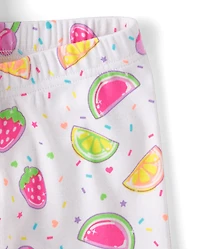 Girls Fruit Candy Snug Fit Cotton Pajamas