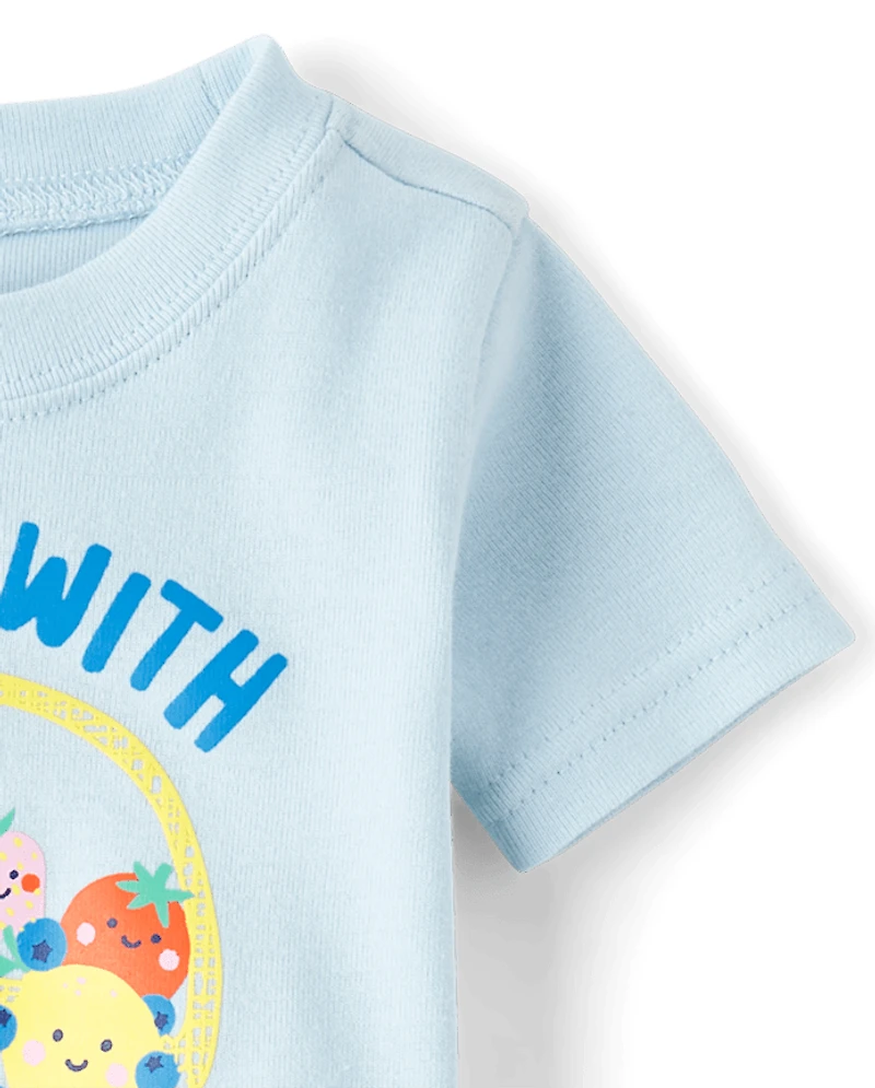 Baby And Toddler Girls Vegetable Snug Fit Cotton Pajamas