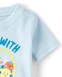 Baby And Toddler Girls Vegetable Snug Fit Cotton Pajamas