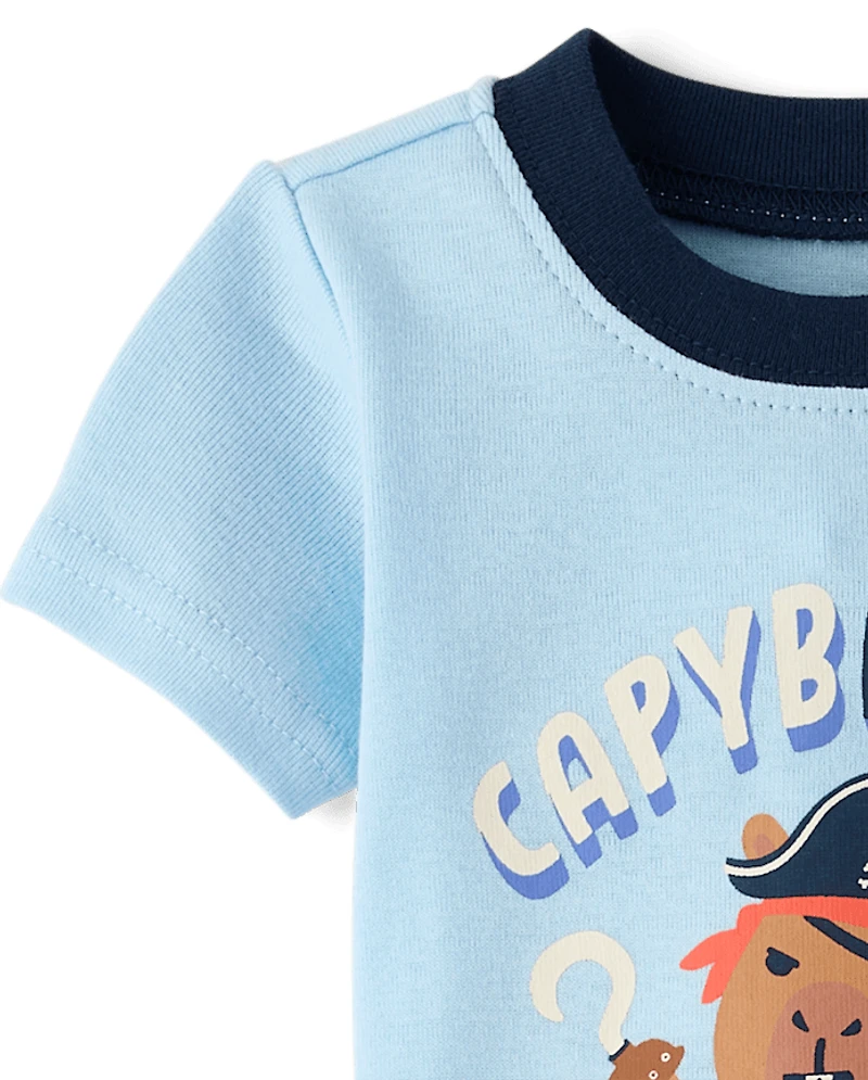Baby And Toddler Capybara Pirate Snug Fit Cotton Pajamas
