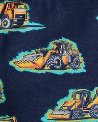 Baby And Toddler Boys Construction Vehicle Snug Fit Cotton Pajamas