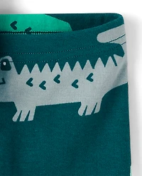 Baby And Toddler Boys Crocodile Snug Fit Cotton Pajamas