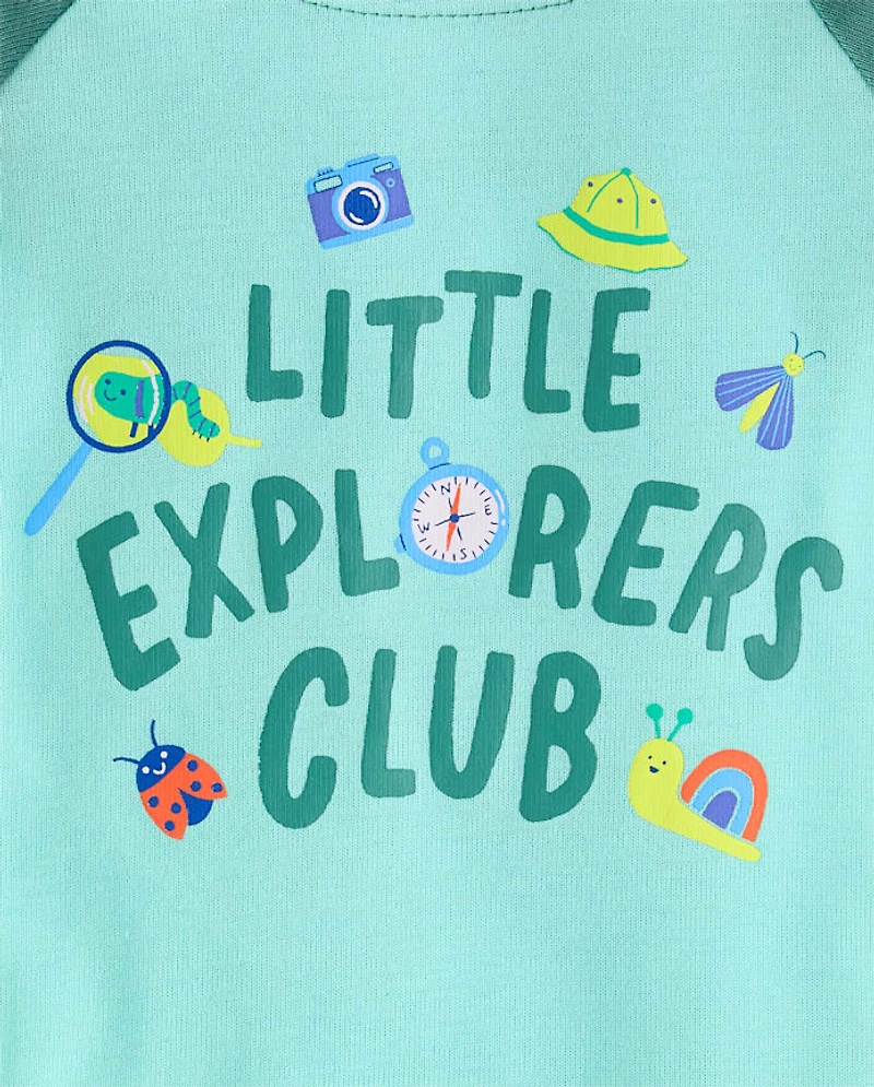 Baby And Toddler Boys Explorer's Club Snug Fit Cotton Pajamas