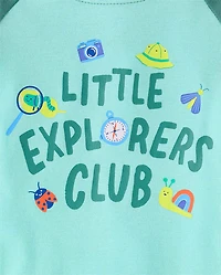 Baby And Toddler Boys Explorer's Club Snug Fit Cotton Pajamas