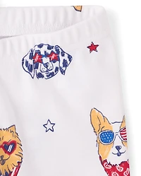 Baby And Toddler Americana Dogs Snug Fit Cotton Pajamas
