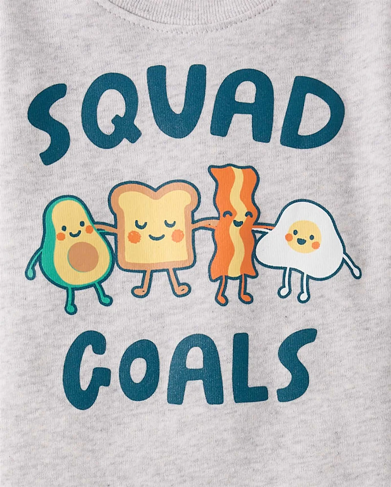 Baby And Toddler Breakfast Squad Snug Fit Cotton Pajamas