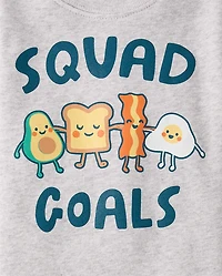 Baby And Toddler Breakfast Squad Snug Fit Cotton Pajamas