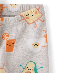 Baby And Toddler Breakfast Squad Snug Fit Cotton Pajamas
