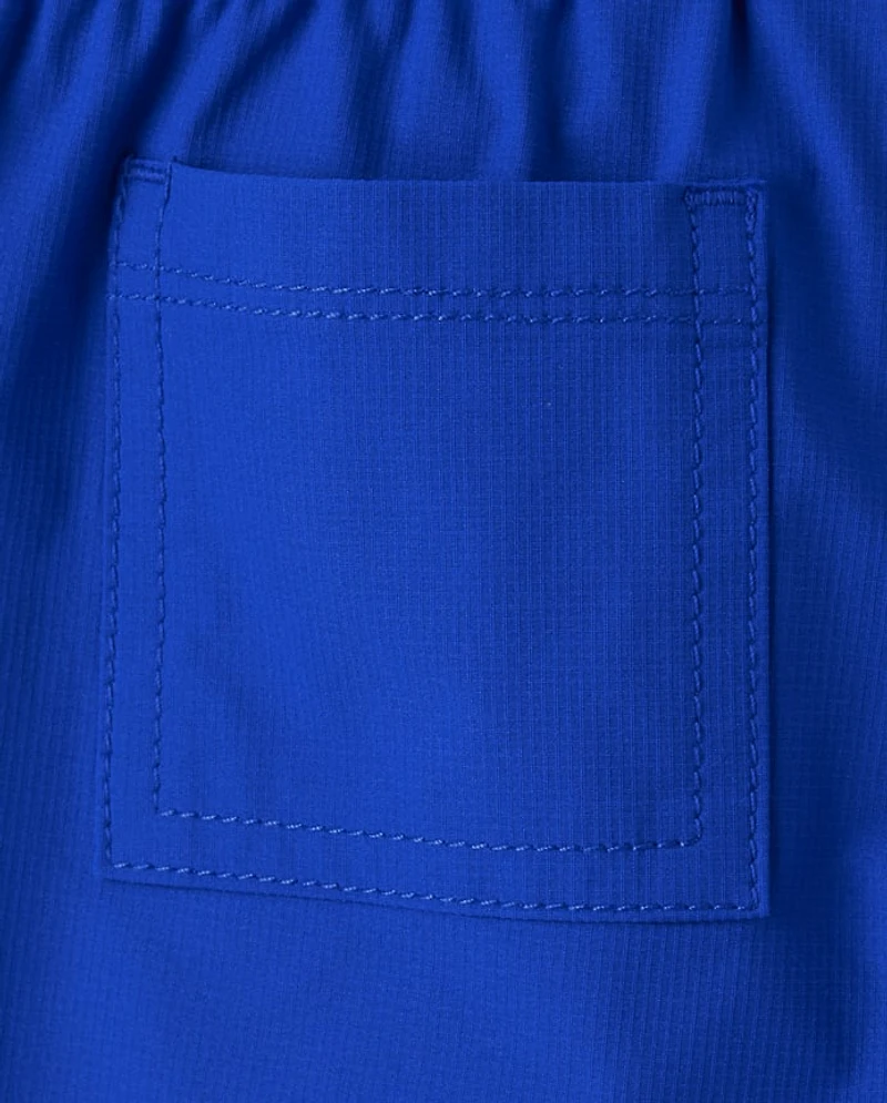 Baby And Toddler Boys Quick Dry Ripstop Pool To Play Active Shorts