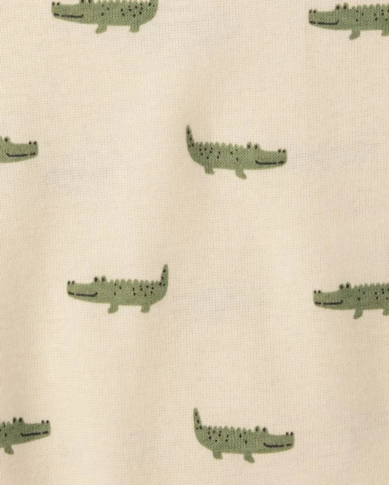 Baby Boys Crocodile Bodysuit 5-Pack