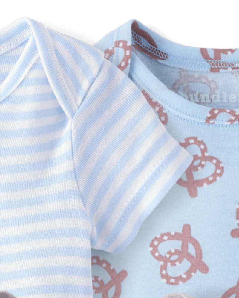 Body bébé garçon « Goûters » (lot de 5)