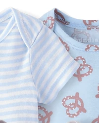 Body bébé garçon « Goûters » (lot de 5)