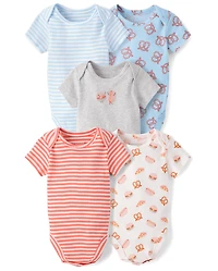 Baby Boys Snacks Bodysuit 5-Pack