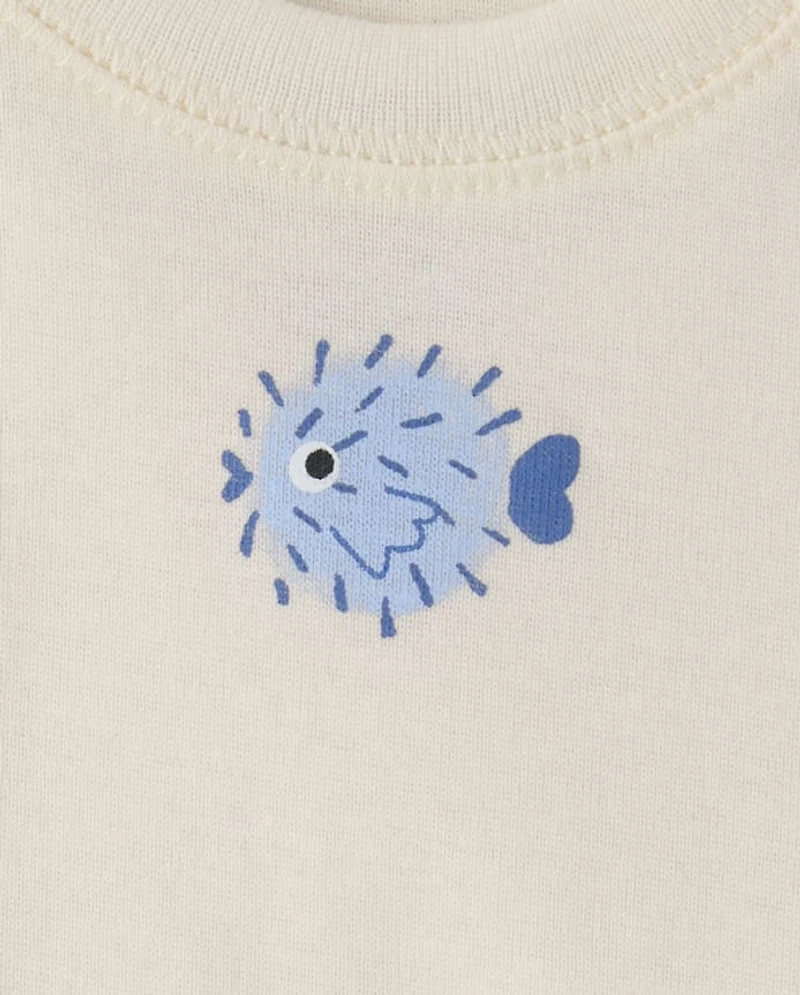 Baby Boys Whale Bodysuit 5-Pack