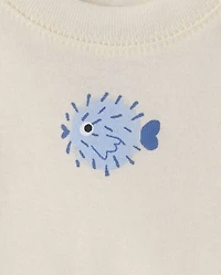 Baby Boys Whale Bodysuit 5-Pack