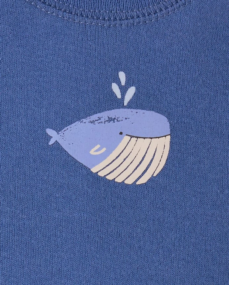 Baby Boys Whale Bodysuit 5-Pack