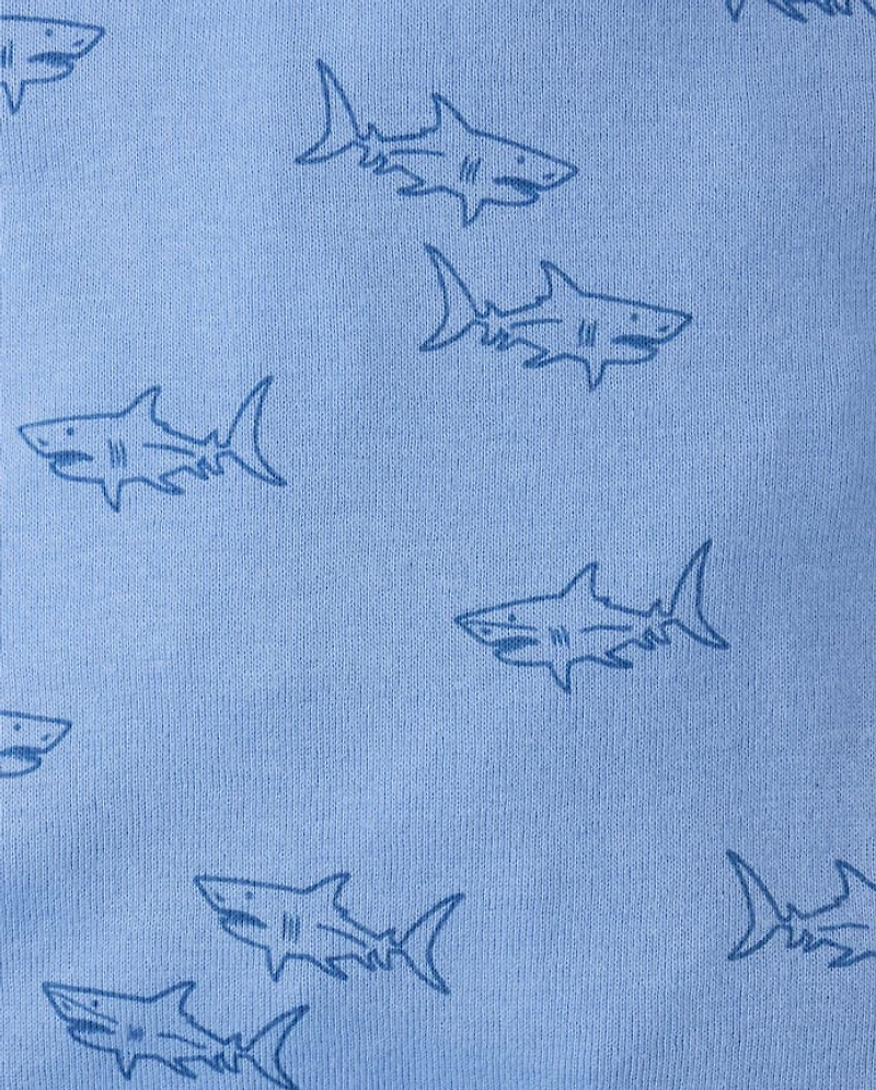Baby Boys Shark 2-Piece Playwear Set