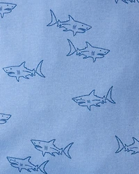 Baby Boys Shark 2-Piece Playwear Set