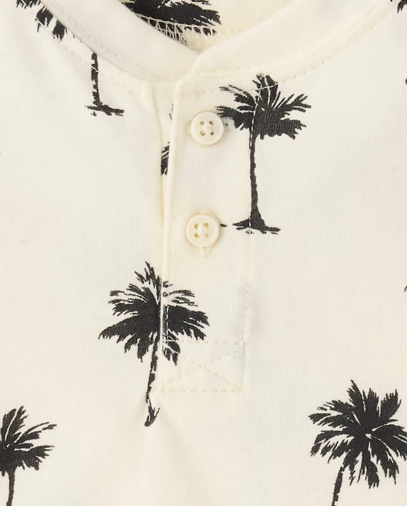 Baby Boys Palm Tree 3-Piece Playwear Set