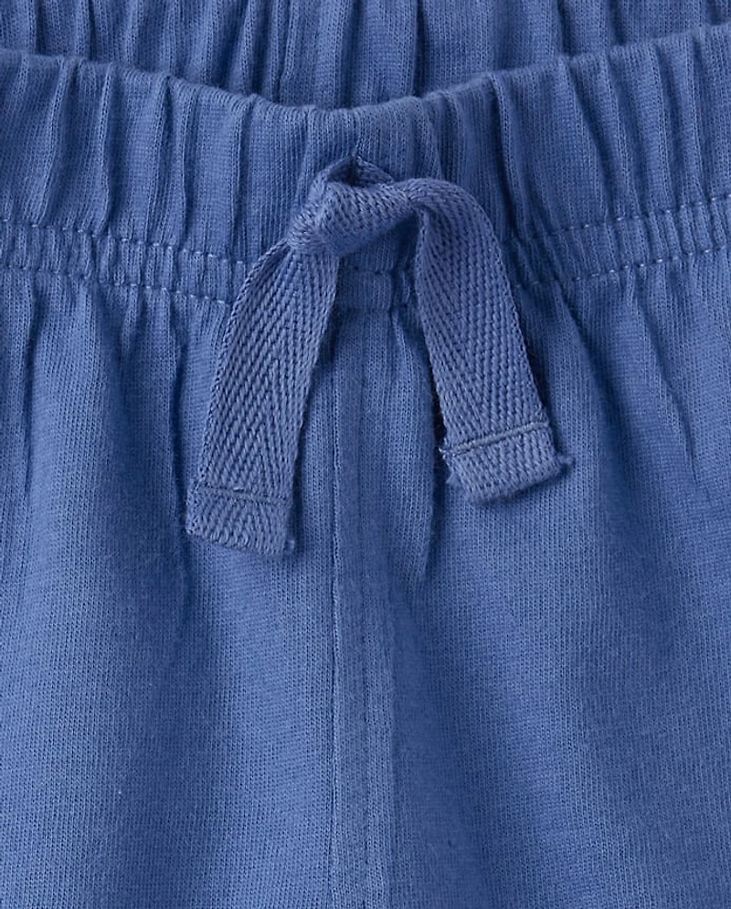 Baby Boys Side Stripe Pull On Shorts 2-Pack