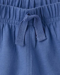 Baby Boys Side Stripe Pull On Shorts 2-Pack