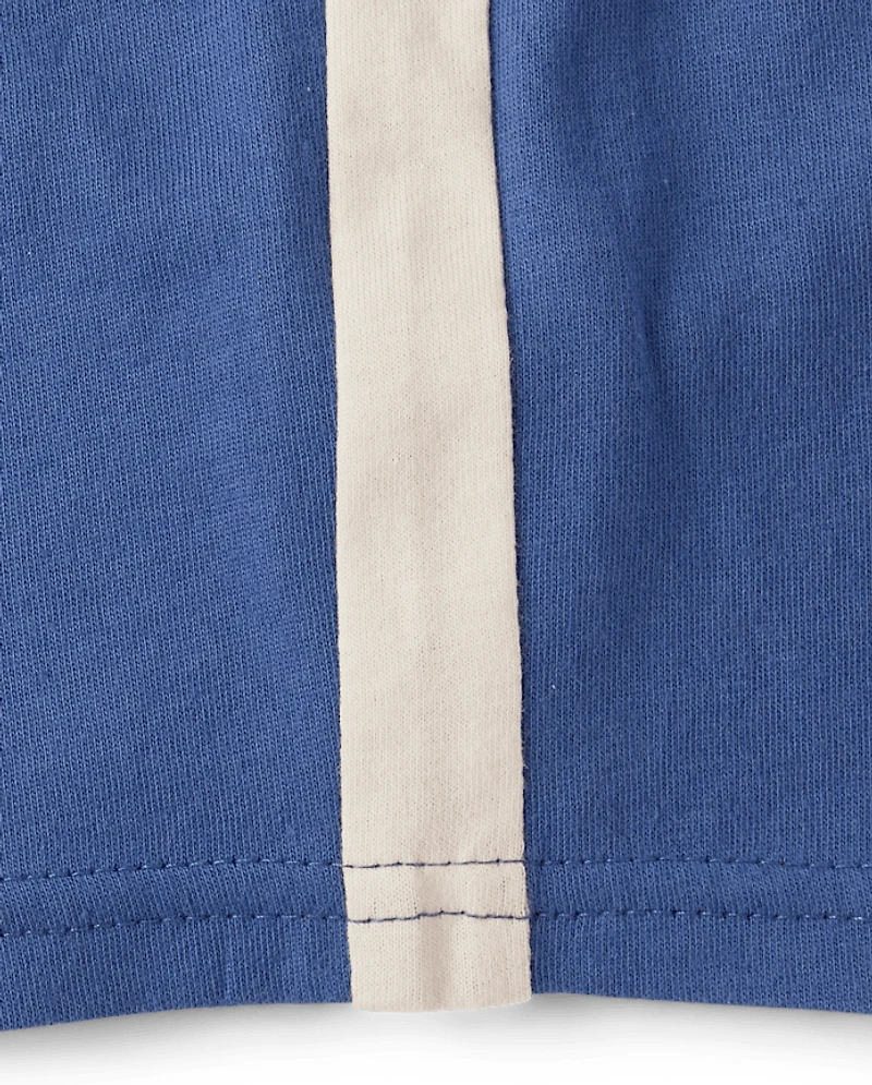 Short à rayures latérales pour bébé garçon