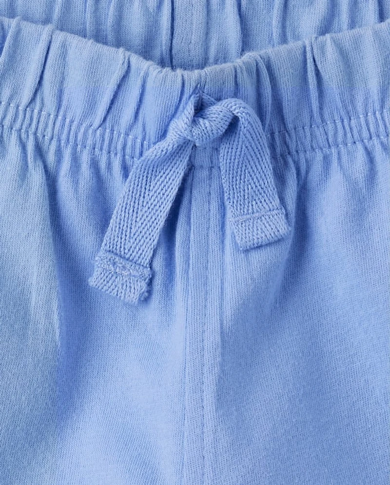 Baby Boys Side Stripe Pull On Shorts 2-Pack