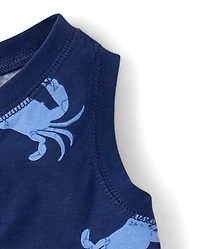 Baby Boys Crab Romper