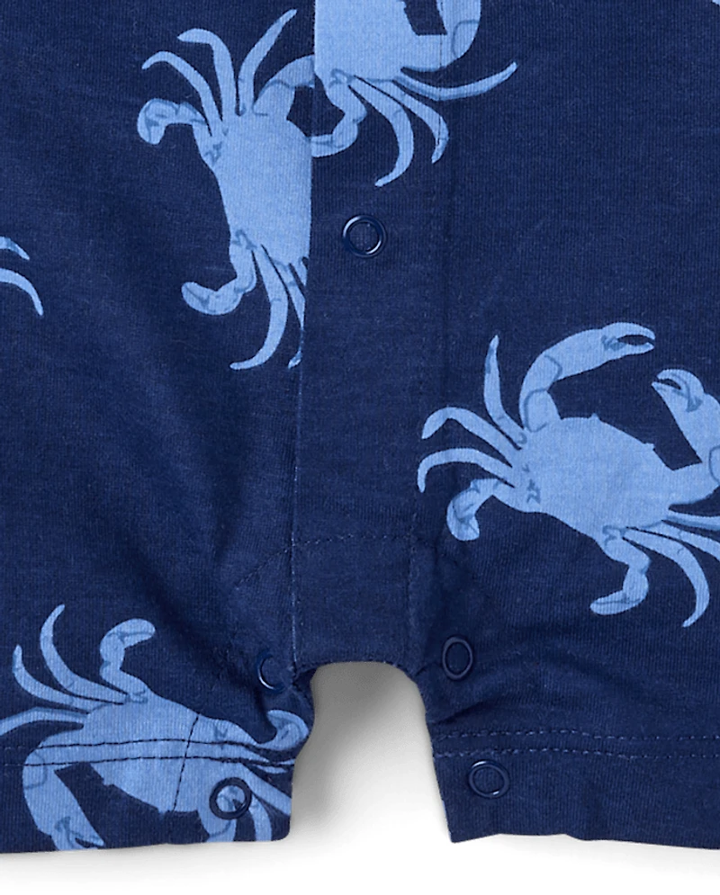 Baby Boys Crab Romper