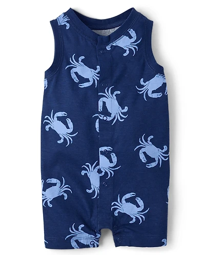 Baby Boys Crab Romper