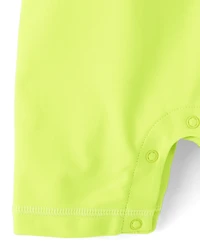 Maillot de bain une pièce anti-UV raglan à blocs couleur pour bébé garçon