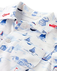 Baby Boys Dad And Me Coastal 2-Piece Outfit Set