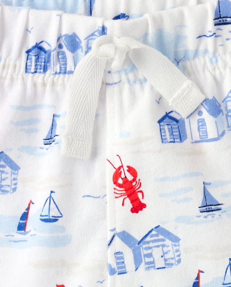 Baby Boys Dad And Me Coastal 2-Piece Outfit Set