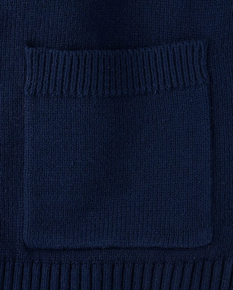 Girls Open Front Cardigan