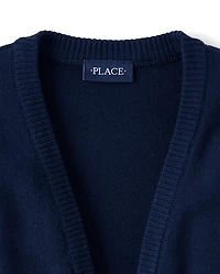 Girls Open Front Cardigan