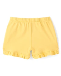 Baby Girls Lemon Ruffle Shorts 3-Pack