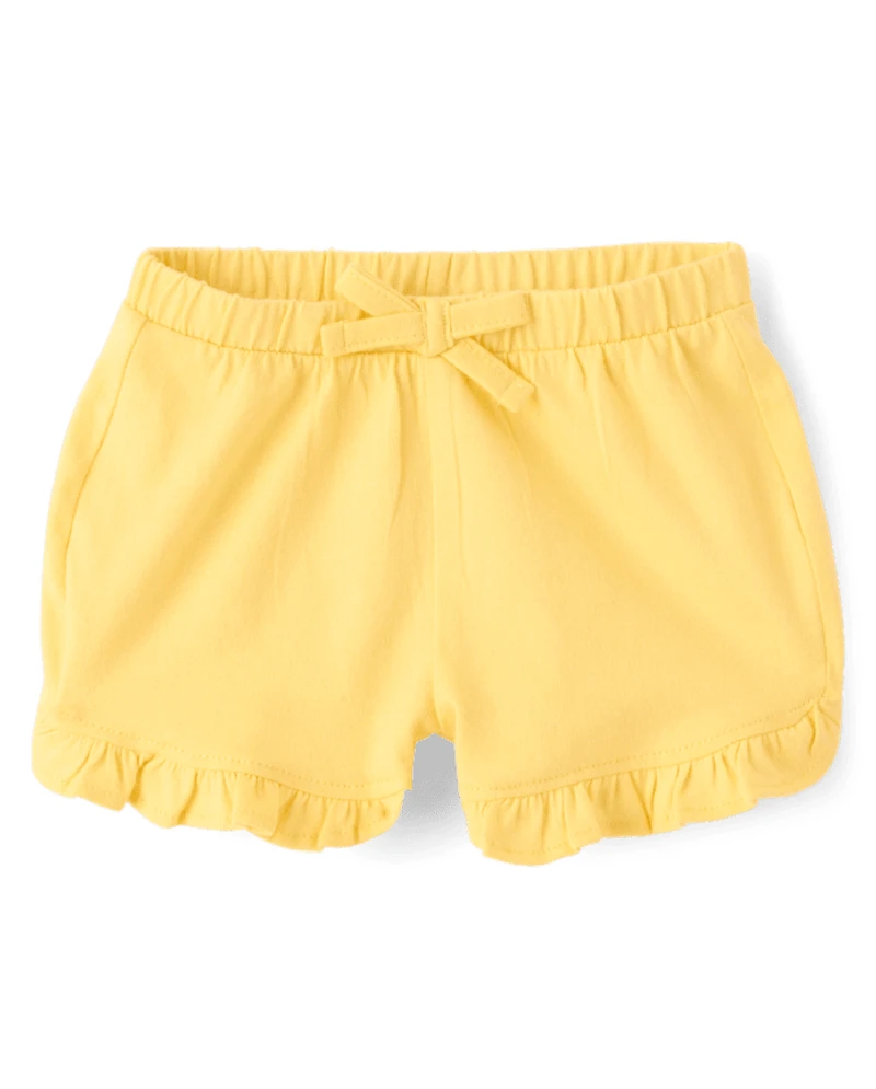 Baby Girls Lemon Ruffle Shorts 3-Pack