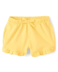 Baby Girls Lemon Ruffle Shorts 3-Pack
