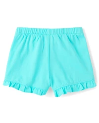 Baby Girls Seashell Ruffle Shorts 3-Pack