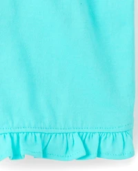 Baby Girls Seashell Ruffle Shorts 3-Pack